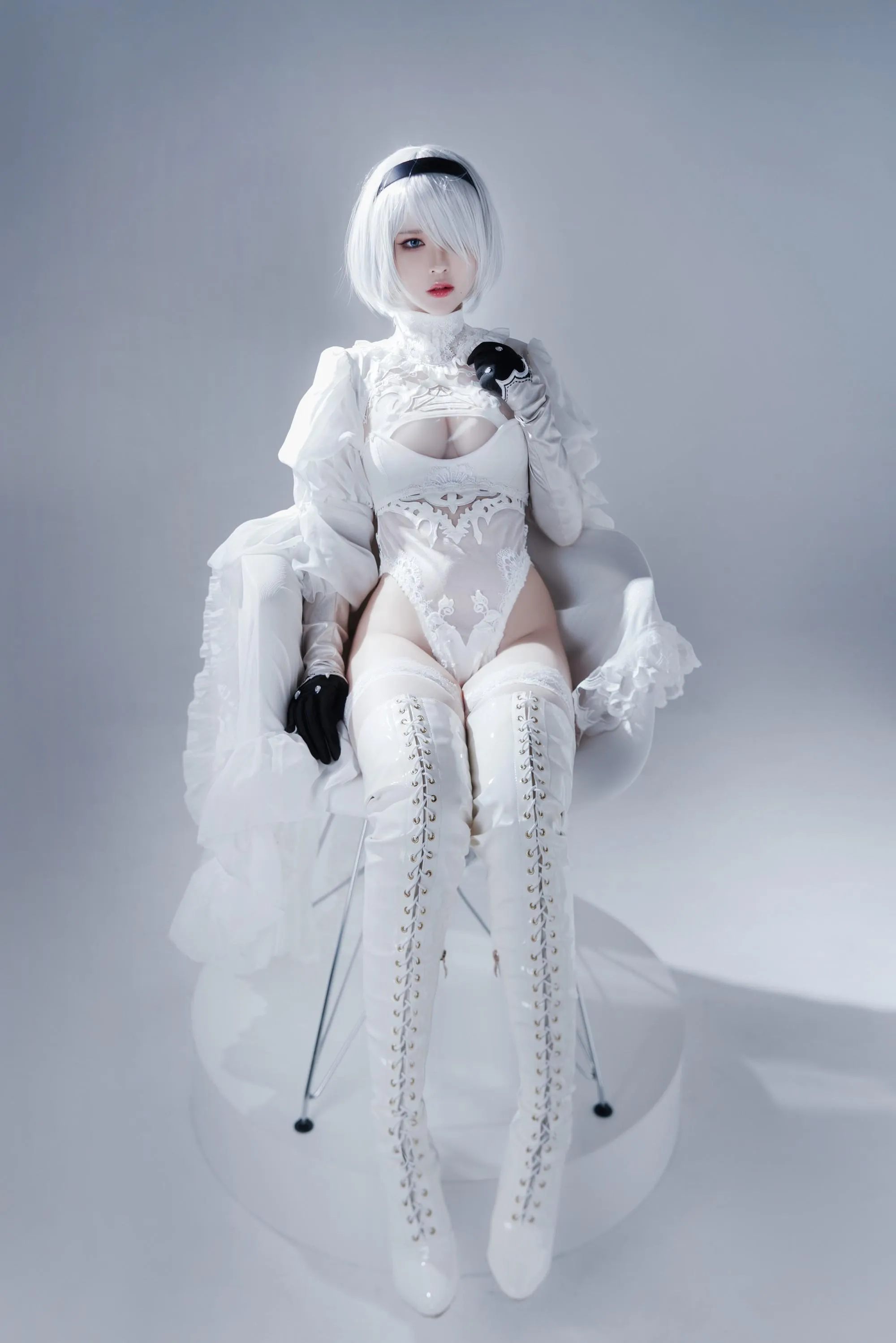 半半子 – NO.55 Automataヨルハ二号B型 白いドレス [51P]插图6